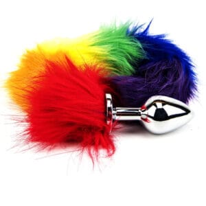 Furry Fantasy Rainbow Tail Butt Plug 3 n10780 furry fantasy rainbow tail butt plug 5 1