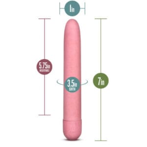 Gaia Biodegradable Eco Vibrator Pink 6 n10844 gaia biodegrable eco vibrator pink 6