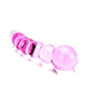 Spectrum Ribbed Glass Dildo 6 n11032 spectrum ribbed glass dildo wr 1