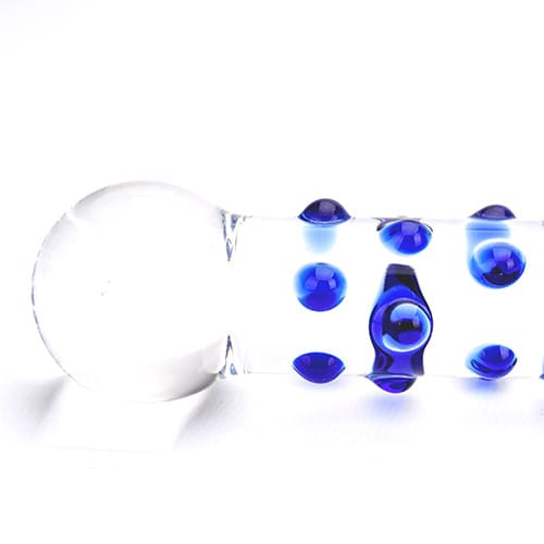 n11034-spectrum-nubby-textured-glass-dildo-1-wr n11034 spectrum nubby textured glass dildo 1 wr
