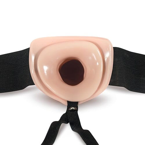 n11070-unisex-hollow-strapon-6inch-vanilla-4 n11070 unisex hollow strapon 6inch vanilla 4