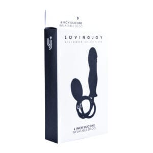 n11134 loving joy 6 inch silicone inflatable dildo pkg 1
