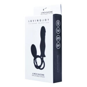 n11134 loving joy 6 inch silicone inflatable dildo pkg 2