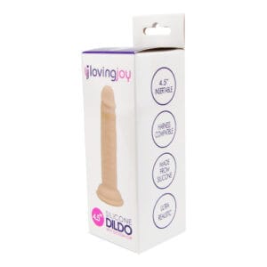 n11473 loving joy 4 5 inch silicone dildo pkg 2