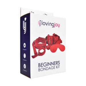 n11588 loving joy beginners bondage kit red 8 piece pkg side