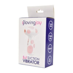 n11642 loving joy 2 in 1 suction vibrator jumbo dot pkg 2