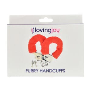 n11712loving joy furry handcuffs red pkg