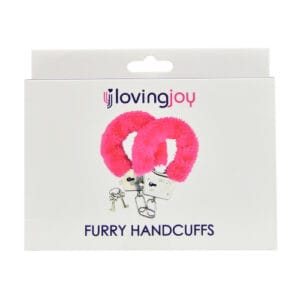 n11713 loving joy furry handcuffs pink pkg