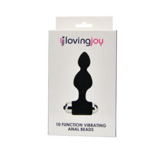 n11776 loving joy 10 function vibrating anal beads pkg