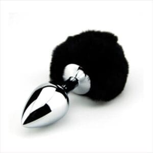 n10422 furry fantasy black bunny tail 2 1 1