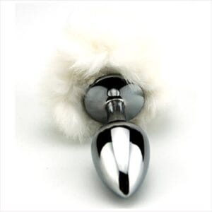 n10423 furry fantasy white bunny tail 5 1 2
