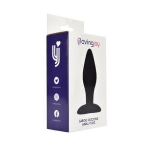 n11778 loving joy silicone anal plug large pkg 1