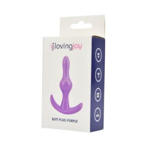 Loving Joy Butt Plug Purple 7 n11857 loving joy butt plug purple pkg 1