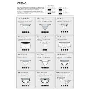 C4M L4CE Jockstrap Black 4 cut4men size chart 1 2