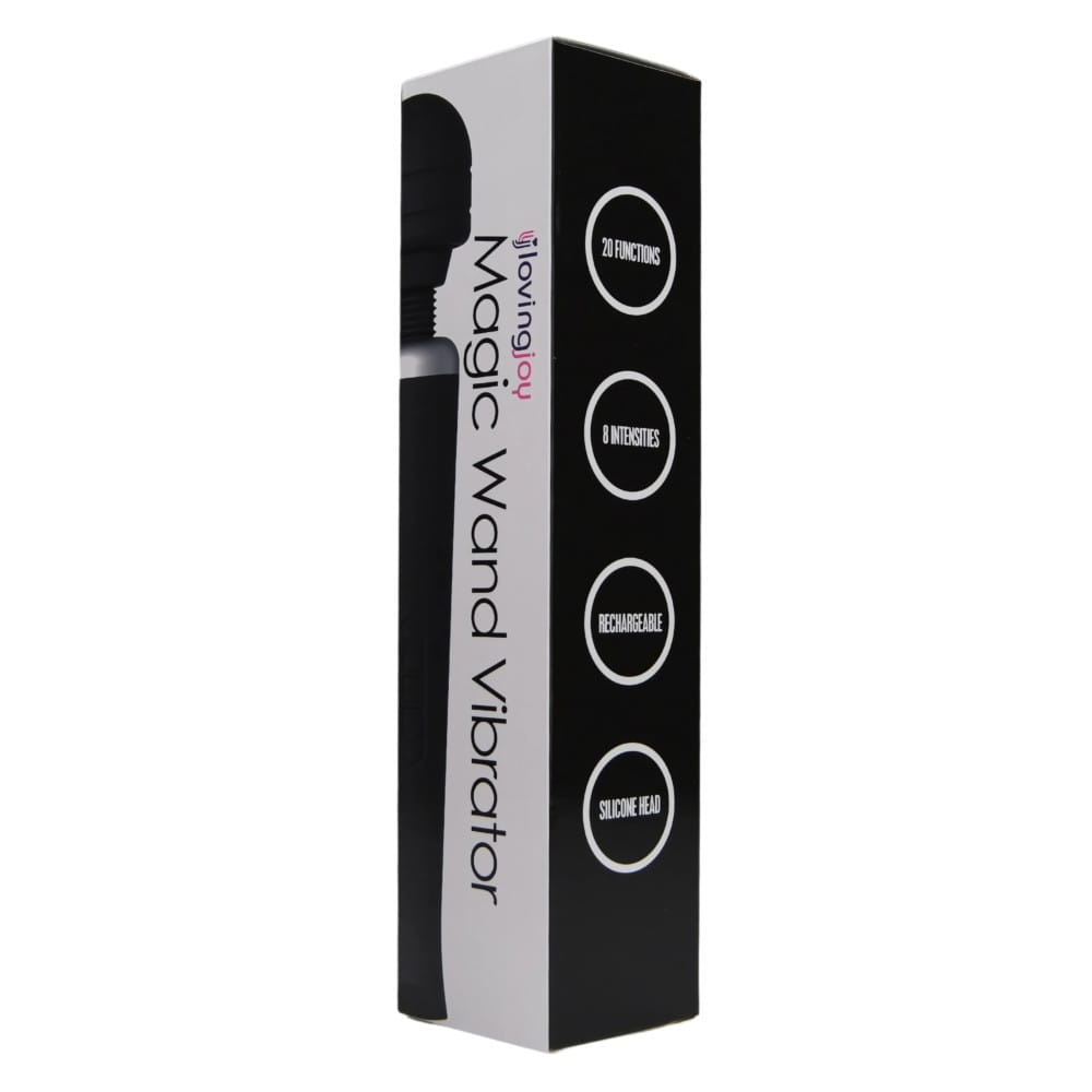 n12458-loving-joy-rechargeable-magic-wand-vibrator-black-pkg-2 n12458 loving joy rechargeable magic wand vibrator black pkg 2