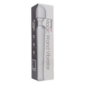 Loving Joy Rechargeable Magic Wand Vibrator White 7 n12459 loving joy rechargeable magic wand vibrator white pkg 1