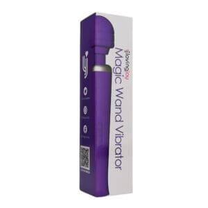 n12460 loving joy rechargeable magic wand vibrator purple pkg 1