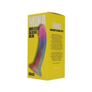 n12535 mina iridescent silicone dildo pkg 2