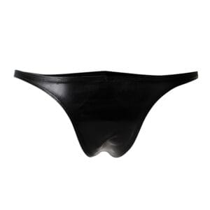 C4M Brazilian Brief Black Leatherette 3 n12715 c4m brazilian brief black leatherette 2