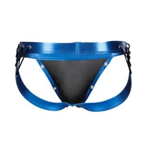 C4M Desire Jockstrap Blue Leatherette 3 n12719 c4m desire jockstrap blue leatherette 2