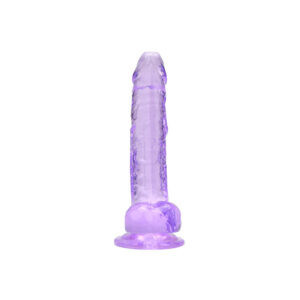 n12312 loving joy 7 inch dildo with balls purple 1