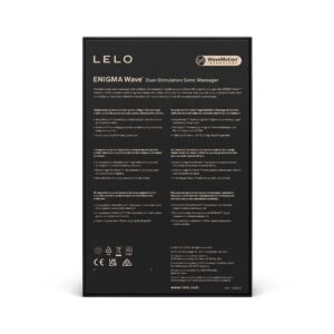 LELO Enigma Wave Dual Stimulation Sonic Massager Black 6 n12348 lelo enigma wave black 5