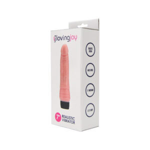 Loving Joy 7 inch Realistic Vibrator Vanilla 8 n12399 loving joy 7 inch realistic vibrator vanilla pkg 1