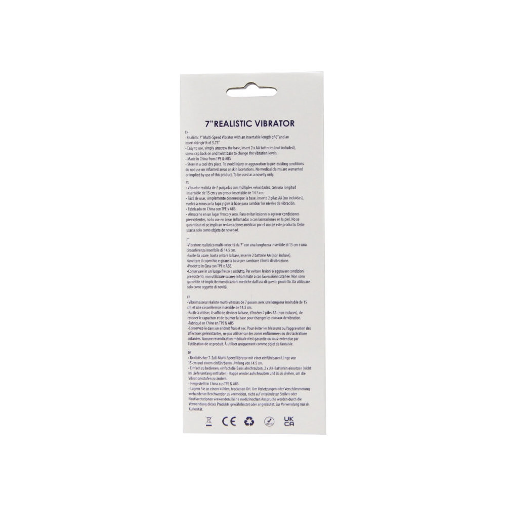 n12399-loving-joy-7-inch-realistic-vibrator-vanilla-pkg-bk n12399 loving joy 7 inch realistic vibrator vanilla pkg bk
