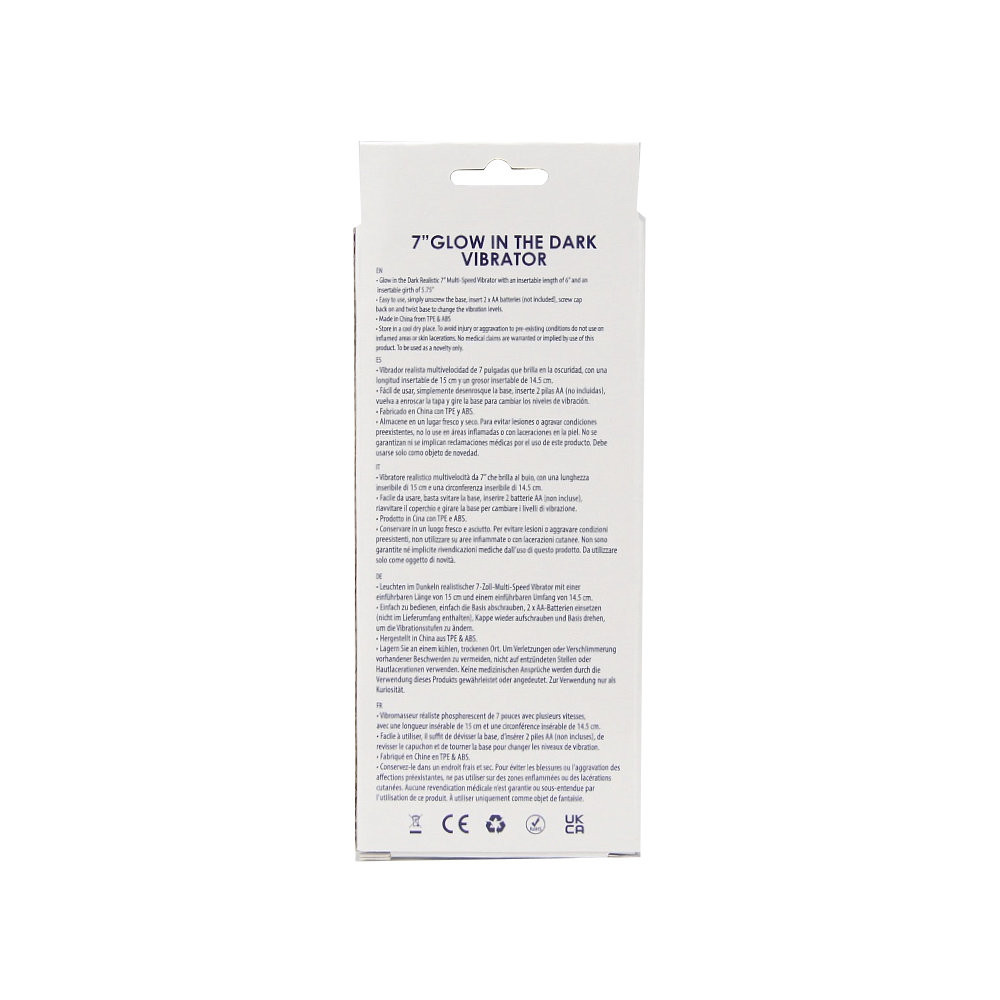 n12401-loving-joy-7-inch-realistic-vibrator-glow-in-the-dark-pkg-bk n12401 loving joy 7 inch realistic vibrator glow in the dark pkg bk
