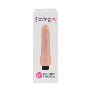 Loving Joy 9.5 inch Realistic Vibrator Vanilla 6 n12403 loving joy 9 5 inch realistic vibrator vanilla pkg