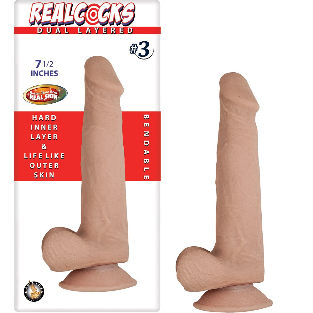 n12473-realcocks-dual-layer-bendable-dildo-7-5inch-vanilla-1 n12473 realcocks dual layer bendable dildo 7 5inch vanilla 1