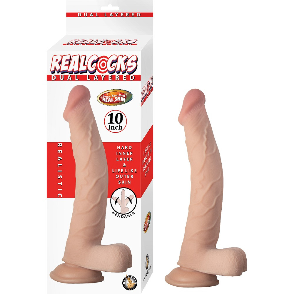 n12476-realcocks-dual-layer-bendable-dildo-10inch-vanilla-1 n12476 realcocks dual layer bendable dildo 10inch vanilla 1