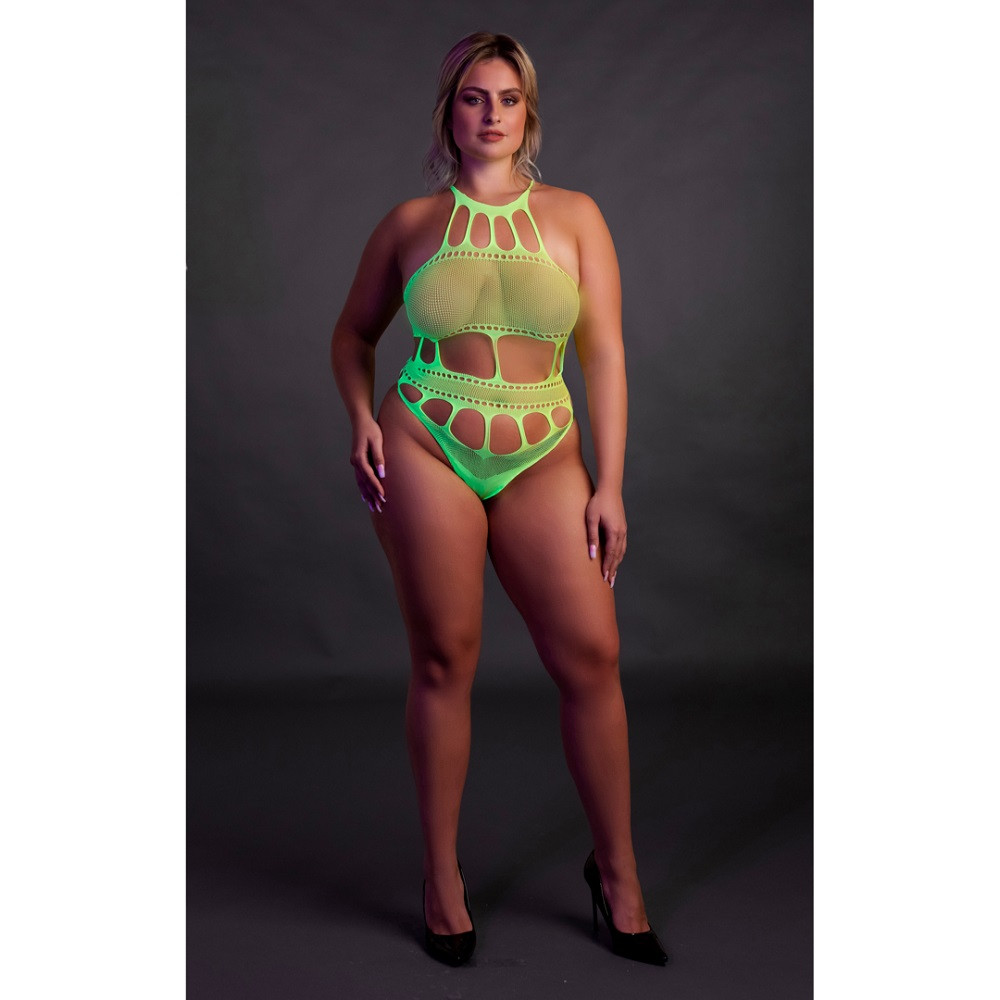 n12663-cut-out-thong-bodysuit-neon-green-ps-4 n12663 cut out thong bodysuit neon green ps 4
