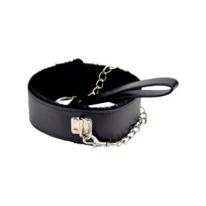 Bound to Please Furry Collar with Leash Black 4 bound to please furry collar with leash black 6