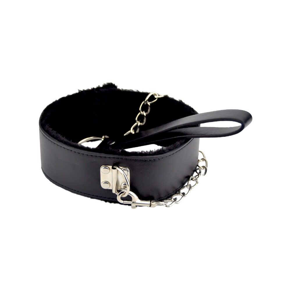 bound-to-please-furry-collar-with-leash-black-6 bound to please furry collar with leash black 6