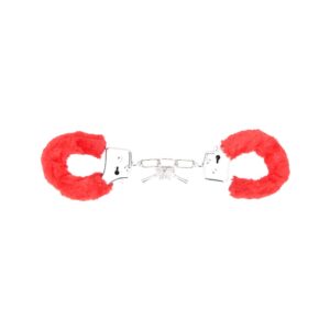 Bound to Play. Heavy Duty Furry Handcuffs Red 3 n11851 bound to play heavy duty furry handcuffs red 1 1