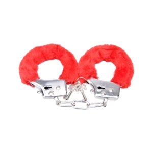 Bound to Play. Heavy Duty Furry Handcuffs Red 7 n11851 bound to play heavy duty furry handcuffs red 5