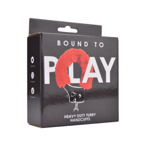 Bound to Play. Heavy Duty Furry Handcuffs Red 9 n11851 bound to play heavy duty furry handcuffs red pkg 1