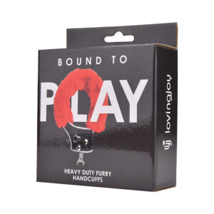 Bound to Play. Heavy Duty Furry Handcuffs Red 10 n11851 bound to play heavy duty furry handcuffs red pkg 2