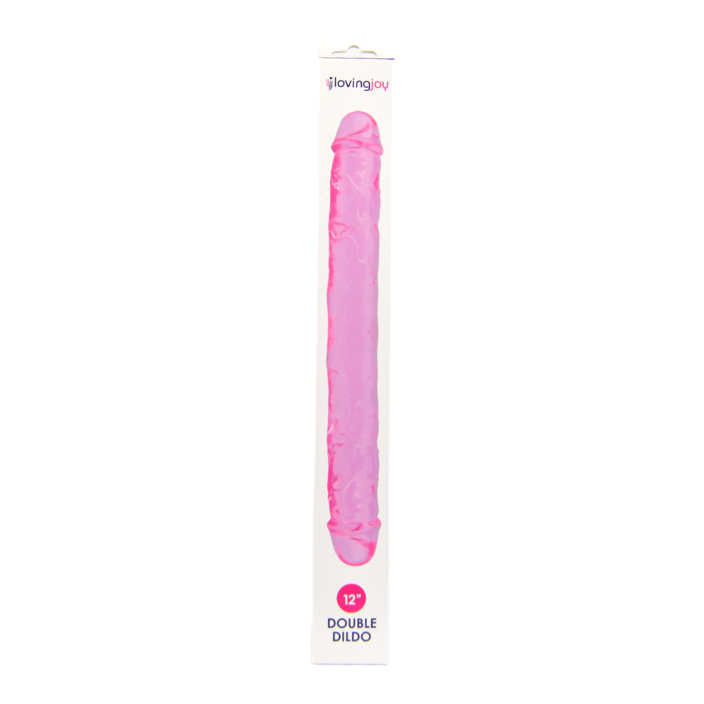 n11949-loving-joy-12-inch-double-dildo-pink-boxed n11949 loving joy 12 inch double dildo pink