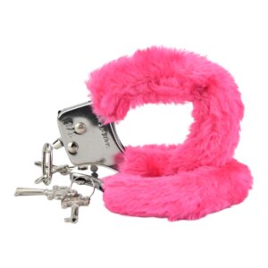 Bound to Play. Heavy Duty Furry Handcuffs Pink 4 n12138 bound to play heavy duty furry handcuffs pink 3