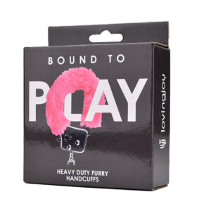 Bound to Play. Heavy Duty Furry Handcuffs Pink 7 n12138 bound to play heavy duty furry handcuffs pink pkg 2