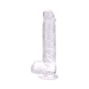 Loving Joy 9 Inch Dildo with Balls Clear 5 n12188 loving joy 9 inch dildo with balls clear 1