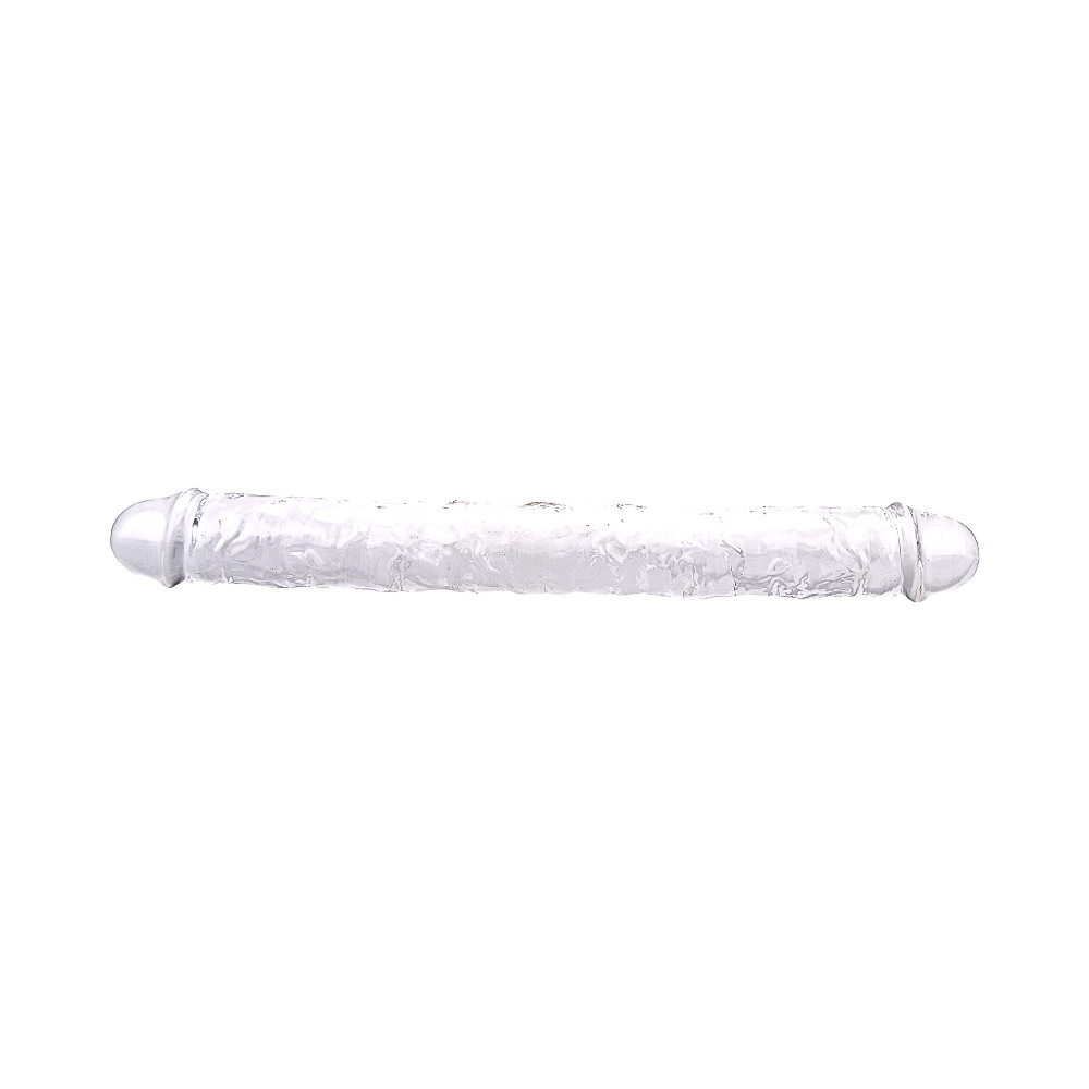 n12190-loving-joy-15-inch-double-ended-dildo-clear n12190 loving joy 15 inch double ended dildo clear