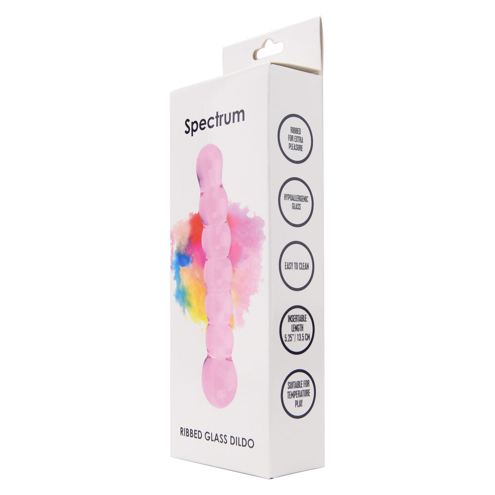 n11032-spectrum-ribbed-glass-dildo-new-1-pkg n11032 spectrum ribbed glass dildo new 1 pkg
