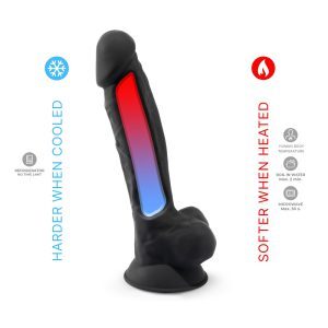 n11118 silexd 7inch realistic silicone dual density dildo wsuctioncup balls black 4