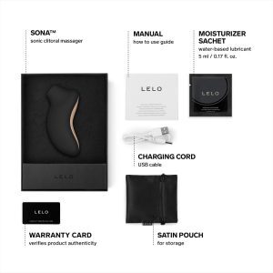LELO SONA Sonic Clitoral Massager - Black 10 n11477 lelo sona sonic clitoral massager black 9