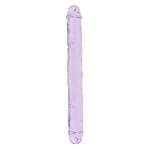n11950 loving joy 12 inch double dildo purple lying down wr