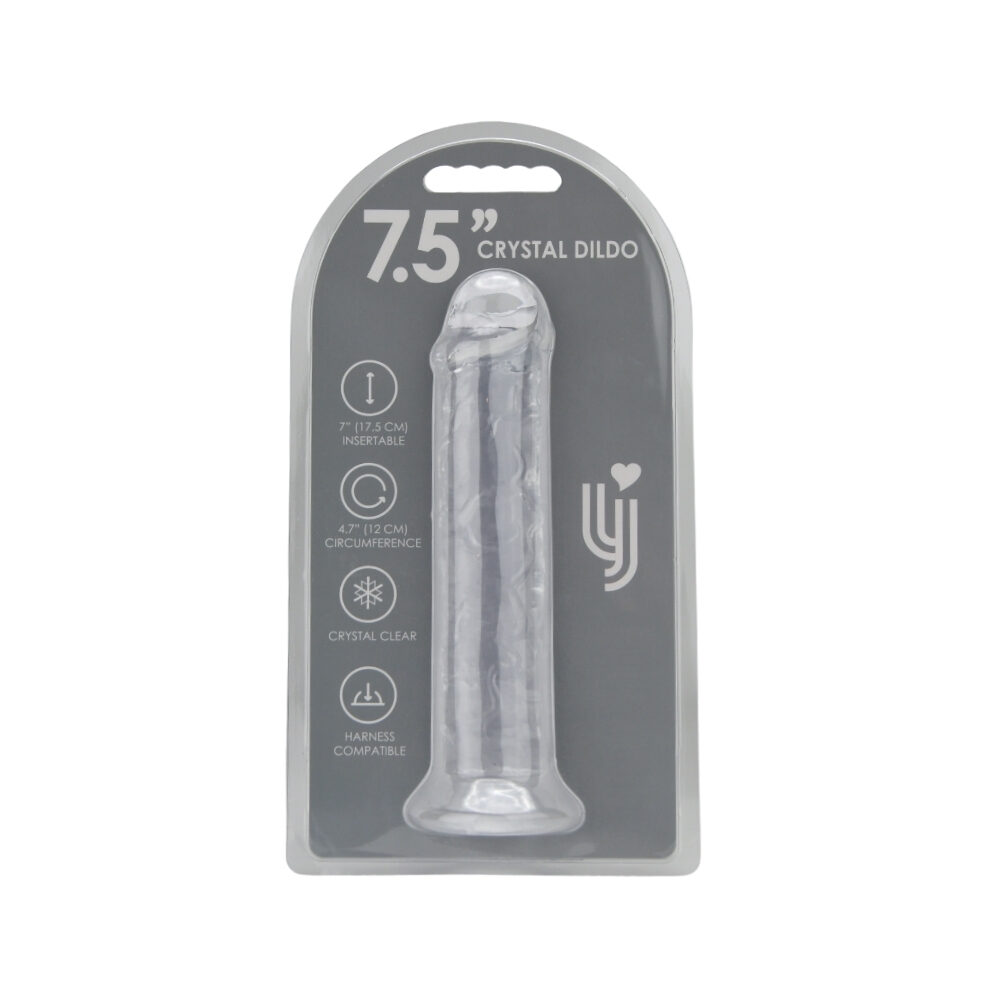 n12183-loving-joy-7-5-inch-suction-cup-dildo-clear-pkg-hr n12183 loving joy 7 5 inch suction cup dildo clear pkg hr
