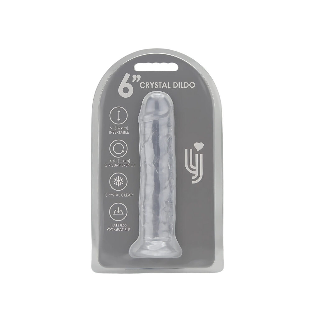 n12304-loving-joy-6-inch-suction-cup-dildo-clear-pkg n12304 loving joy 6 inch suction cup dildo clear pkg